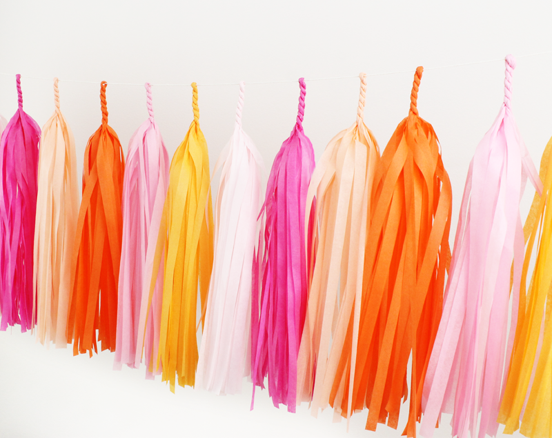 Tassel Garland Kit - Pink Grapefruit (Pink & Orange)