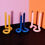 Twist Candle - Black (Pack of 3)