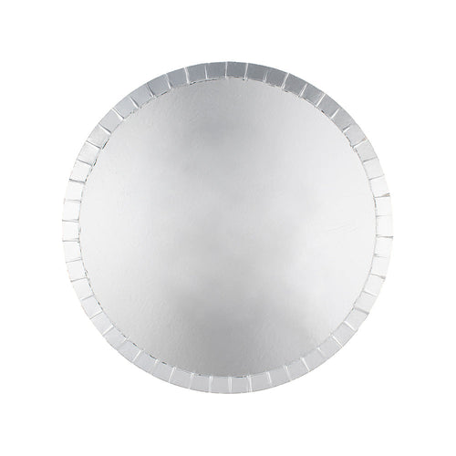Shade Collection Dessert Plates, Silver, Pack of 8