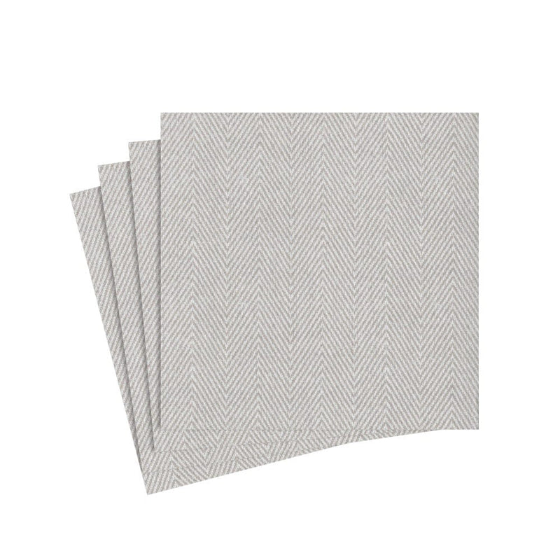 Jute Paper Linen Cocktail Napkins in Flax - 15 Per Package 1