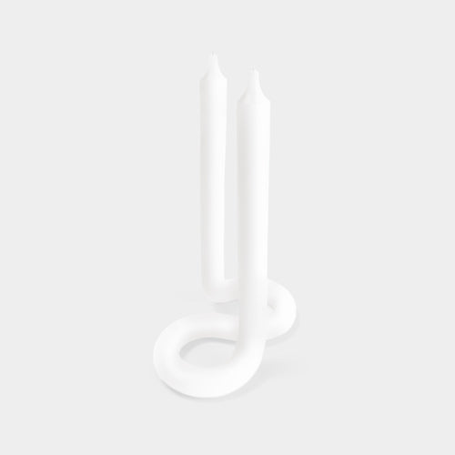 Twist Candle - White (Pack of 3)