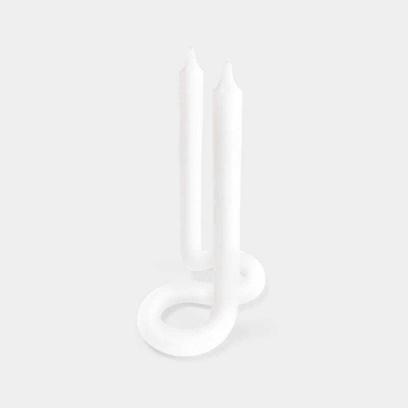 Twist Candle - White (Pack of 3)