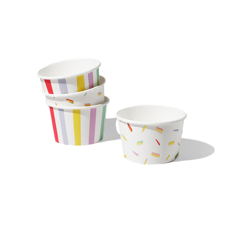 Stripe and Sprinkle Bowls (10 per pack)