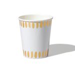 White Brushstroke Cups (10 per pack)
