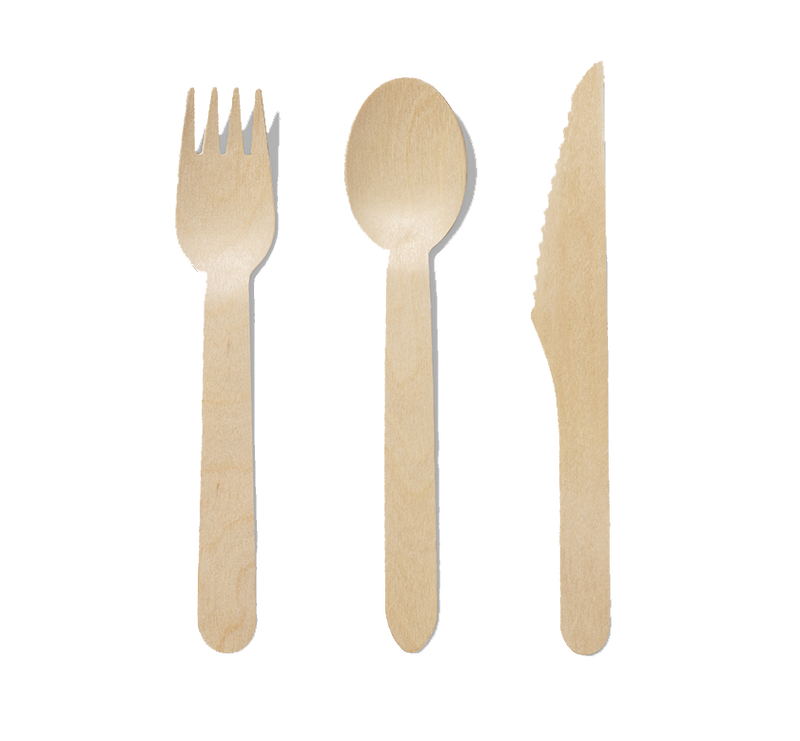 Wooden Cutlery Set (30 per pack)