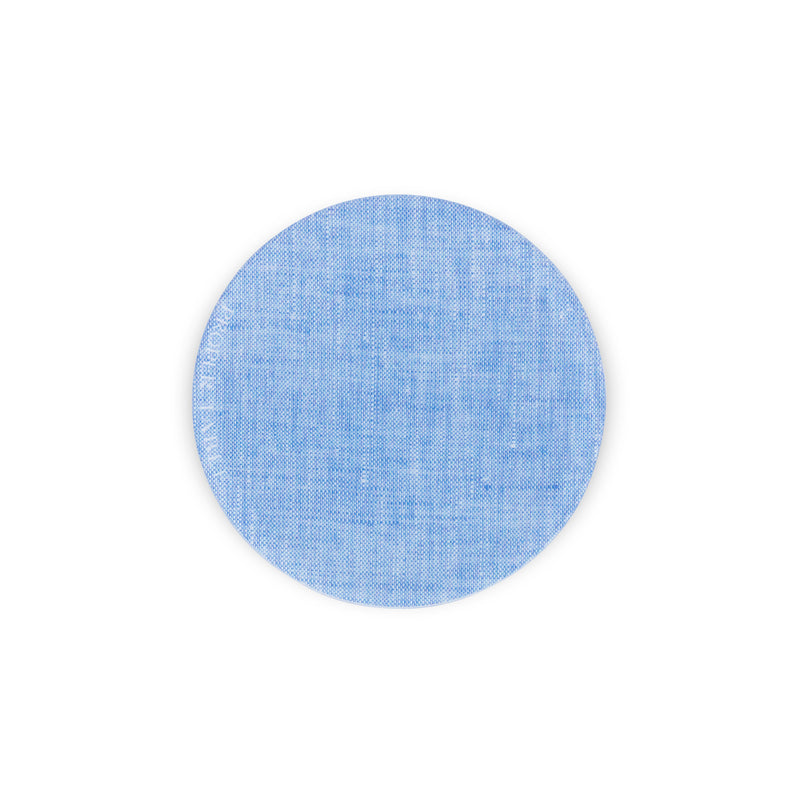 Campbell Blue Chambray Coasters, Set of 4