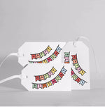 Products Birthday Banner Gift Tags, Set of 12