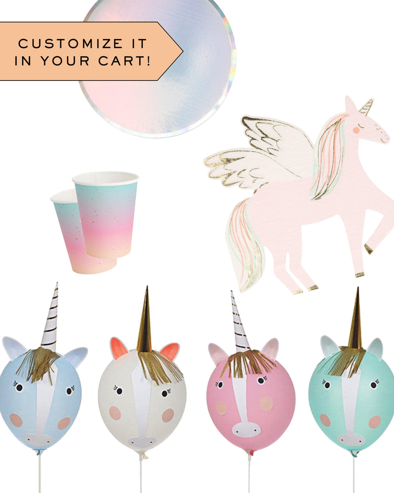 Unicorn Dreams Party Kit (8 guests) 