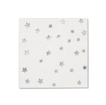 Silver Stars Cocktail Napkins (25 per pack)