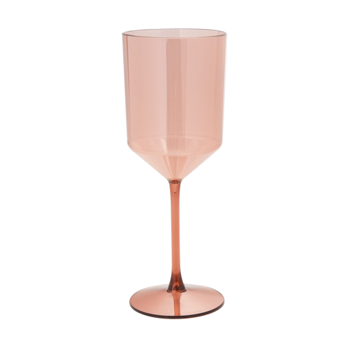 11 oz. Plastic Rose Wine Cup w. Stem, Pack of 4