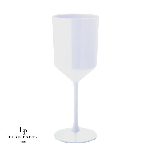 11 oz. Plastic White Wine Cup w. Stem, Pack of 4