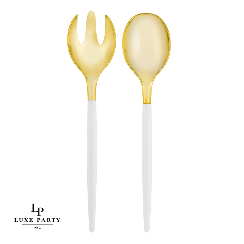 White and Gold Serving Set