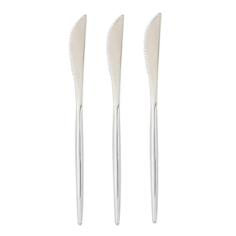 Modern Silver Knives, Pack of 20