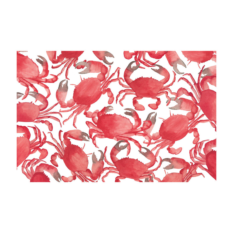 Crab Paper Placemats, Pack of 24
