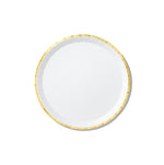 White and Gold Classic Small Plates (10 per pack)