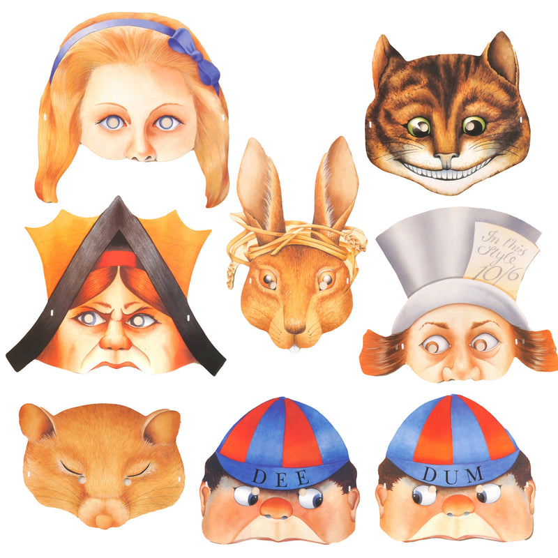 Alice in Wonderland Party Masks