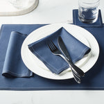 Petrol Blue Dinner Napkin, Roll of 12