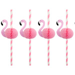 Flamingo Honeycomb Straws (10 per pack)