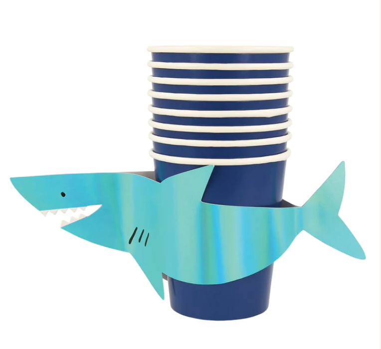 Shark Cups, Pack of 8