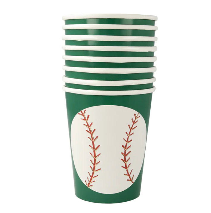 Baseball Cups, Pack of 8