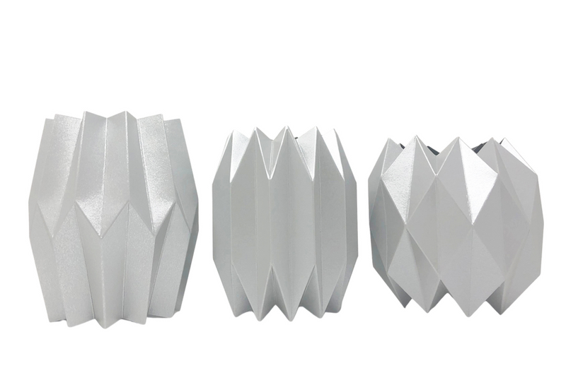 Silver Vase Wraps, Set of 3
