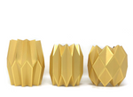 Gold Vase Wraps, Set of 3