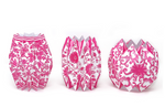 Pink Chinoiserie Vase Wraps, Set of 3