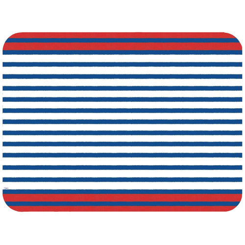 Breton Stripe Paper Placemats in Blue - 1 Each