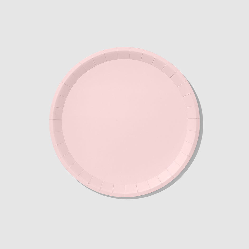 Pale Pink Classic Large Plates (10 per pack) | Paperless Post Party Shop