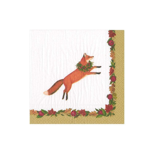 Leaping Fox Paper Cocktail Napkins - 20 Per Package - 2 Packages