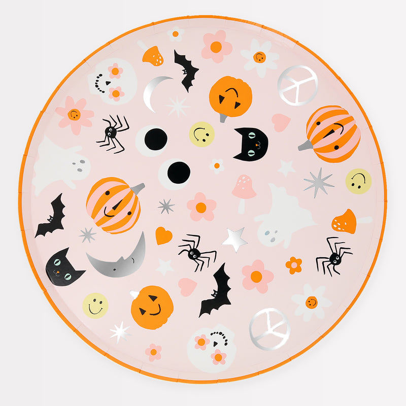 Groovy Halloween Icon Dinner Plates, Pack of 8