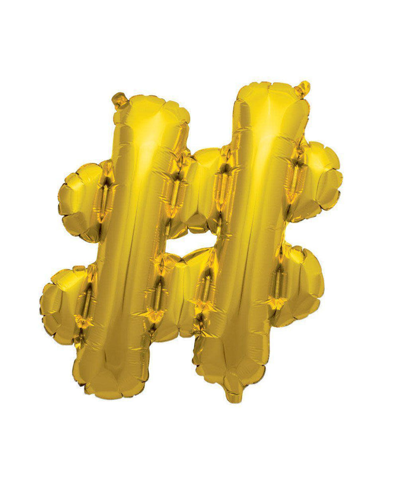 16" Gold Number Balloons (0-9, #)