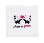 Skunk In Love Cocktail Napkin, Set of 4