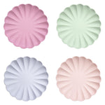 Multicolor Large Eco Plates, Assorted Pack of 8