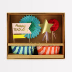 Stripe Party Cupcake Kit, Pack  of 24