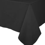 Paper Linen Solid Table Cover in Black - 1 Each 1