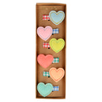 Felt Heart Hair Clips, Pack of 6