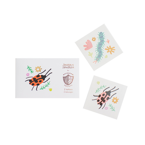 Backyard Bugs Temporary Tattoos, Pack of 2