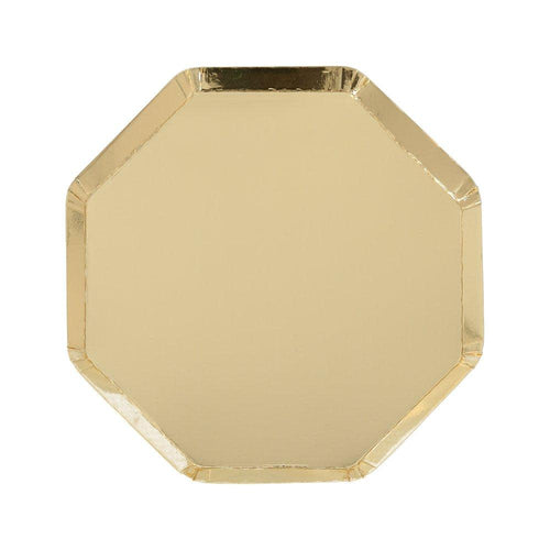 Gold Side Plates, Pack of 8