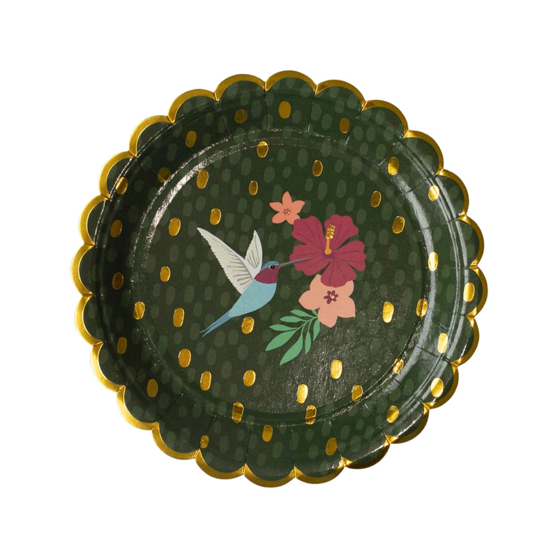 Tropical Dessert Plates, Pack of 8