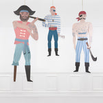 Giant Pirate Decorations, Pack of 3