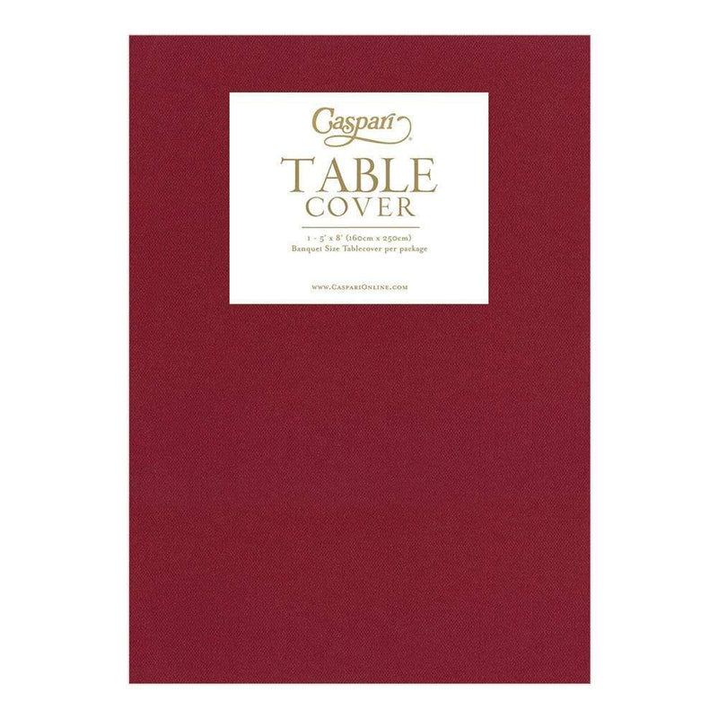 Paper Linen Solid Table Cover in Cranberry - 1 Each 3