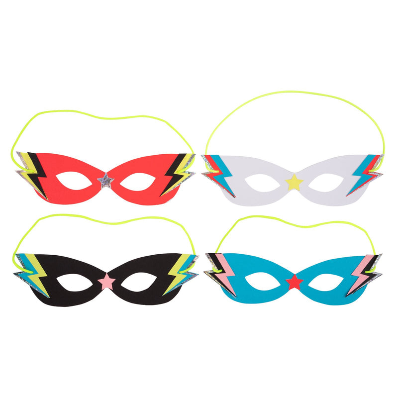 Superhero Masks, Pack of 8