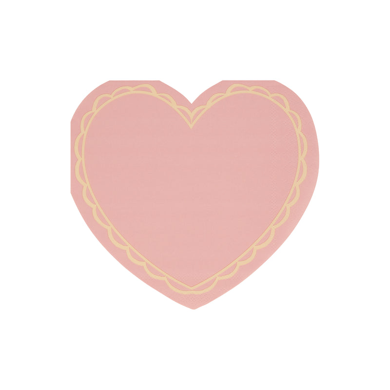 Pastel Heart Large Napkins, Pack of 16