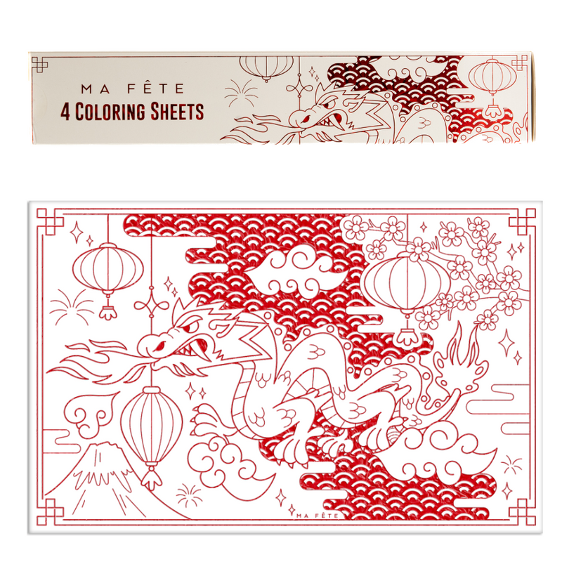 Ninja Coloring Sheets, Pack of 4