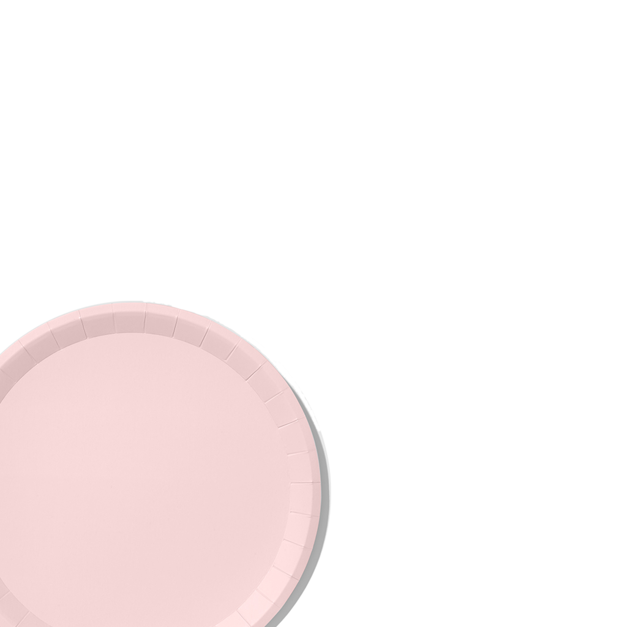 Pale Pink Classic Large Plates (10 per pack) | Paperless Post Party Shop