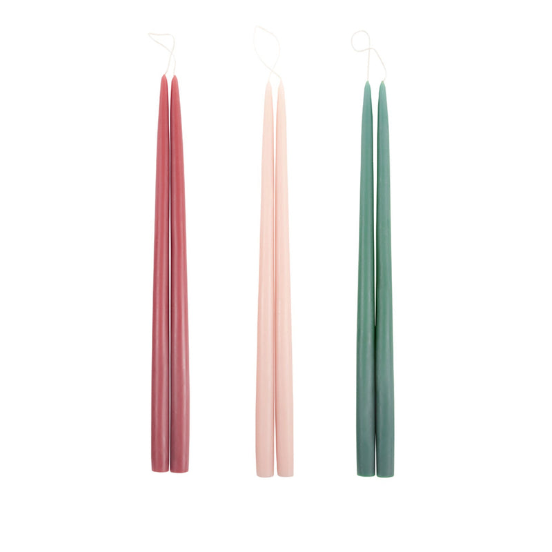 18" Fête Dipped Tapers, Set of 6