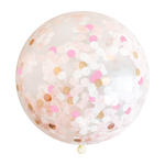 Jumbo Confetti Balloon - Rustic Blush