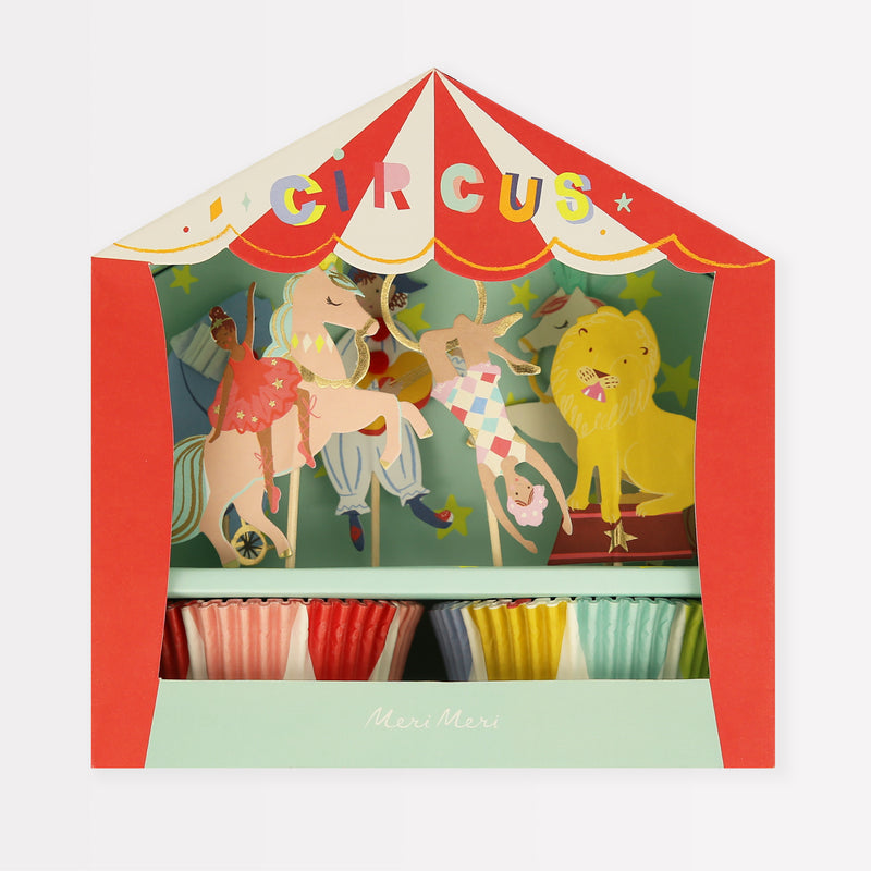 Circus Cupcake Kit, Pack of 24