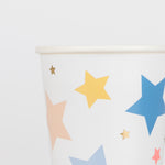 Happy Birthday Stars Cups, Pack of 8